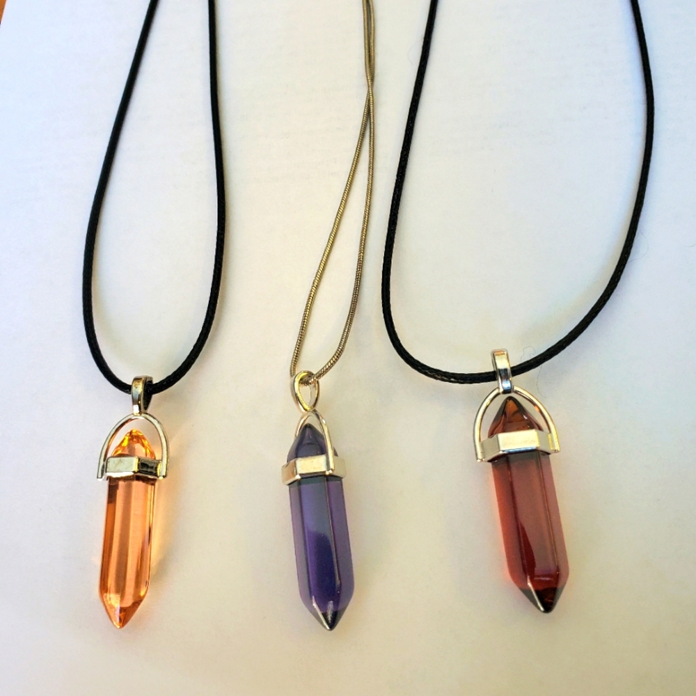 Peach necklace
